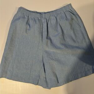 Blair light blue elastic shorts